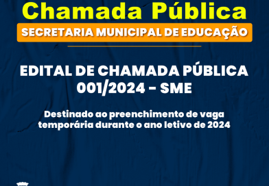 Chamada Pública 001/2024 – SME